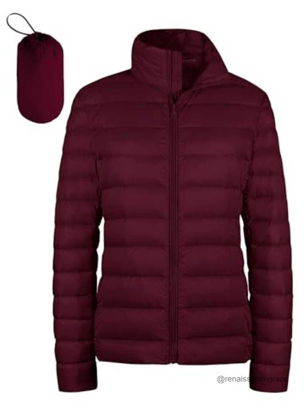 Women's Packable Puffer Down Jacket Lightweight Quilted Zip Coat